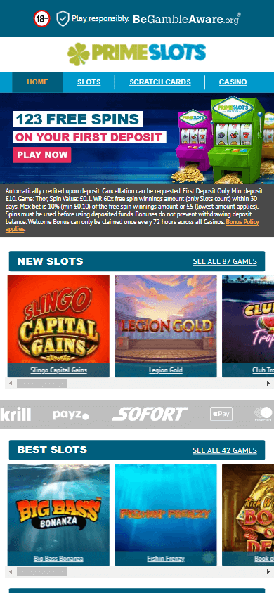 Prime Slots Casino Mobile screenshot